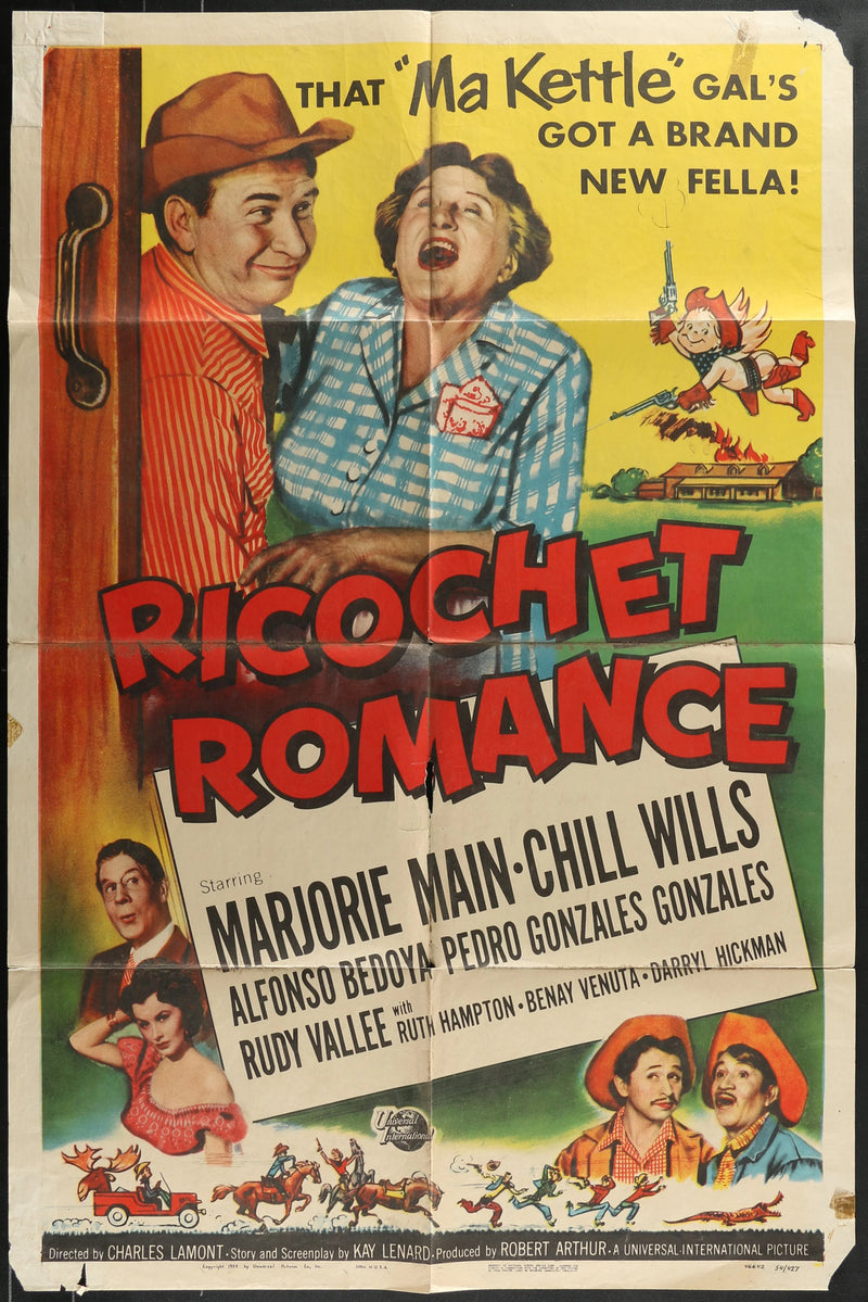 Ricochet Romance (1954) Original Movie Poster Folded 27x41