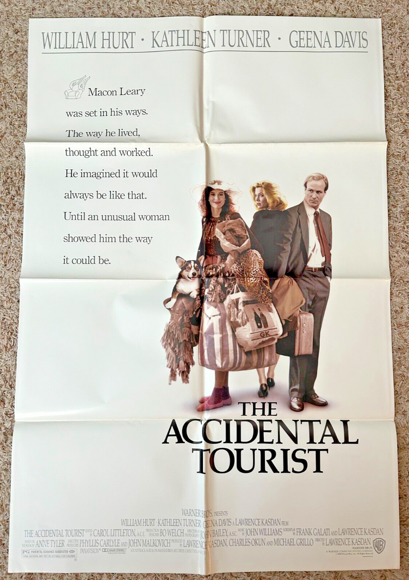 The Accidental Tourist (1988) Original Movie Poster One-Sheet Folded 27x41 BP36