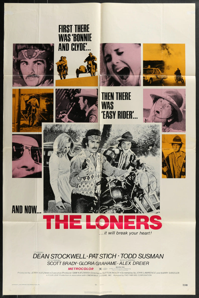 The Loners (1972) Original Movie Poster Folded 27x41