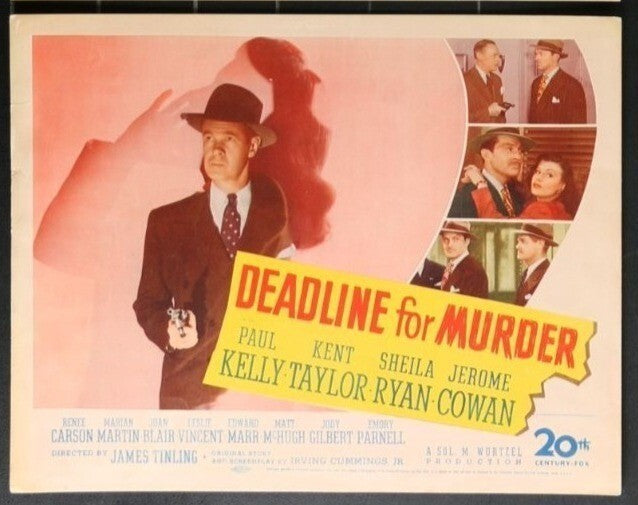 Deadline for Murder (1946) Original Lobby Card Movie Poster 11x14