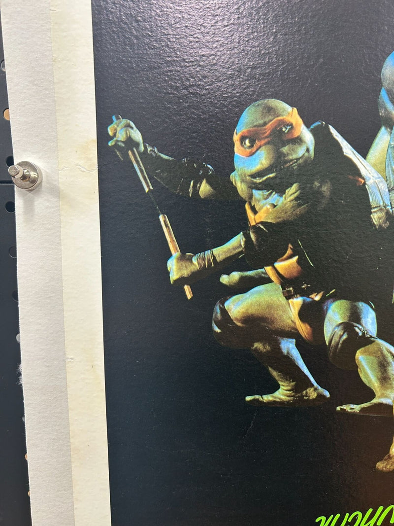 TMNT Ninja Turtles Original Thai Linenbacked Restored Poster Ex Cond! 31.5x21.5"