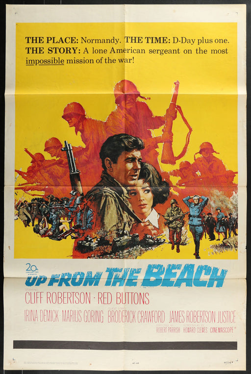 Up from the Beach (1965) Original Movie Poster Folded 27x41