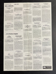 Cinéma Anglais (1987) CAC Voltaire French Poster Folded 15.75x22.75