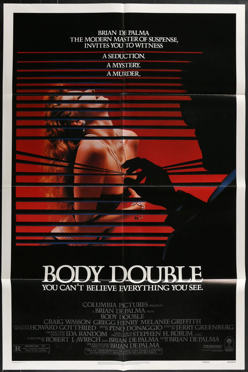 Body Double (1984) Original Movie Poster Folded 27x41