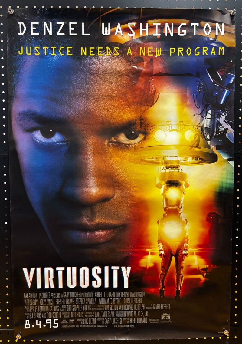 Virtuosity (1995) Double-Sided, Original Rolled Poster 27x40