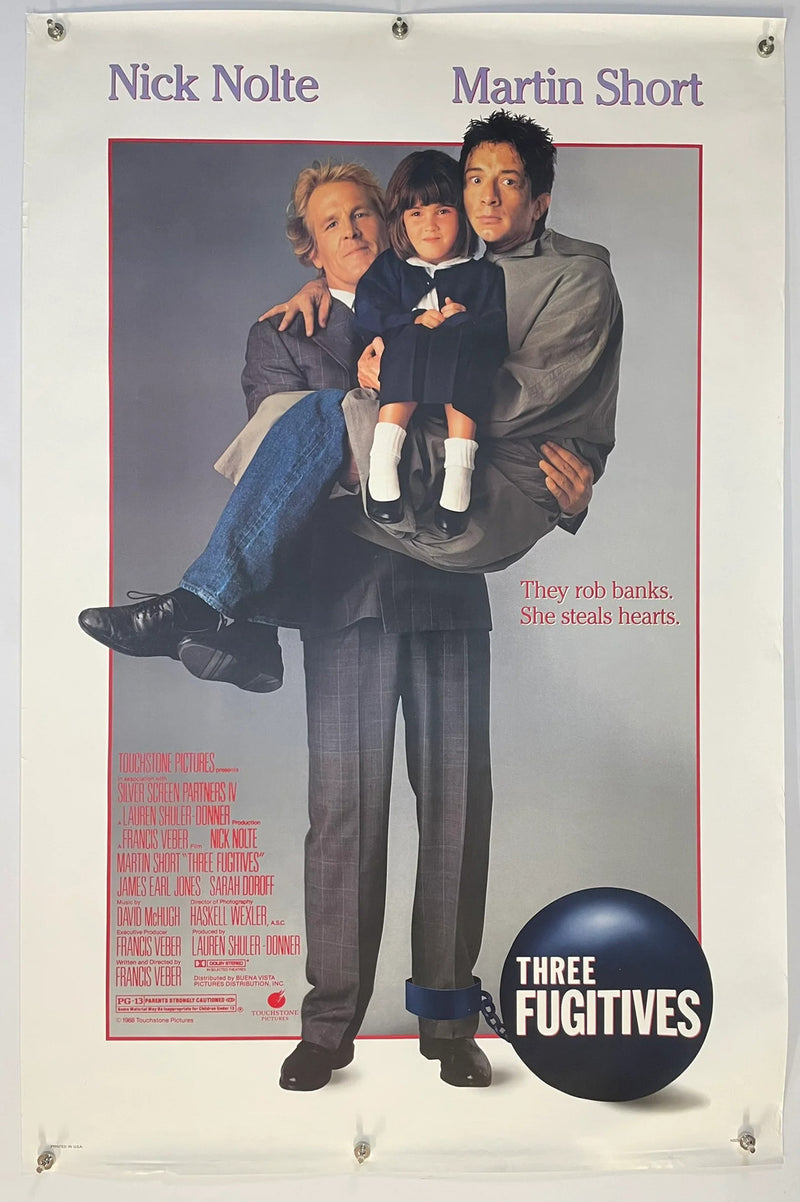 Three Fugitives (1989) Original Movie Poster 27x40