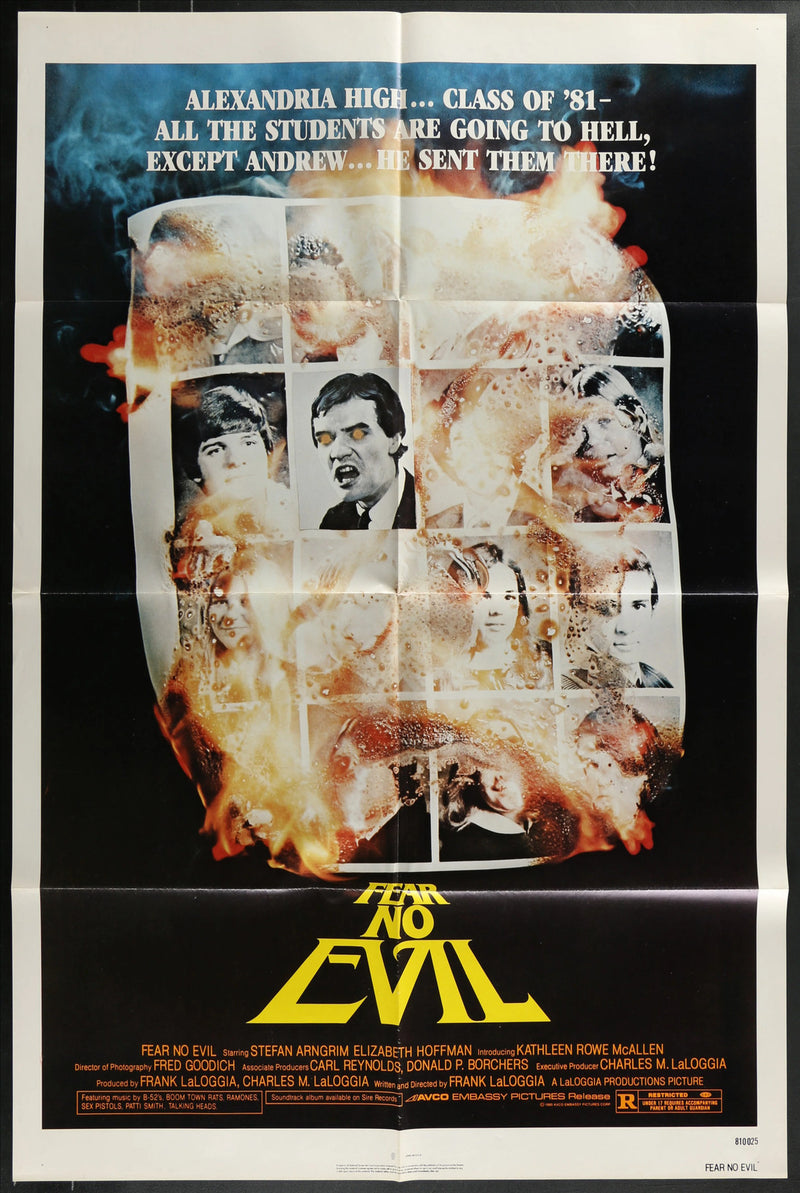 Fear No Evil (1981) Original Movie Poster Folded 27x41