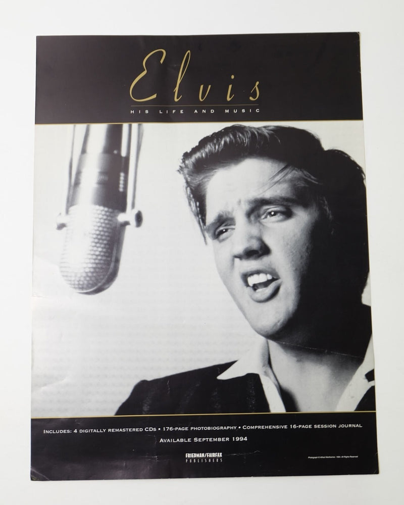 Elvis His Life and Music (1994) Original Poster Rolled 17 3/4x23 3/4