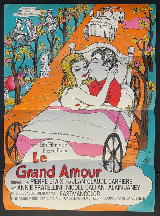 Le Grand Amour (1969) Original German Movie Poster 23x33