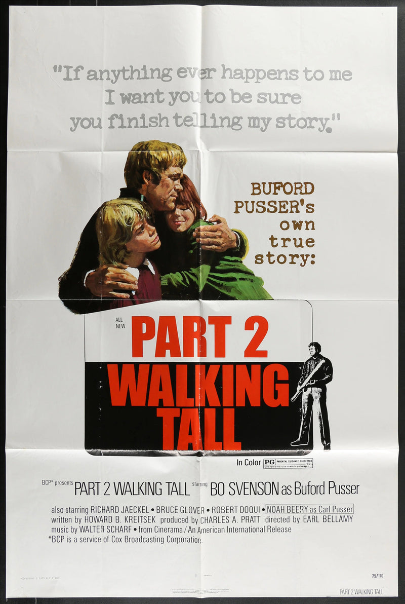 Part 2: Walking Tall (1975) Original Movie Poster F 27x41