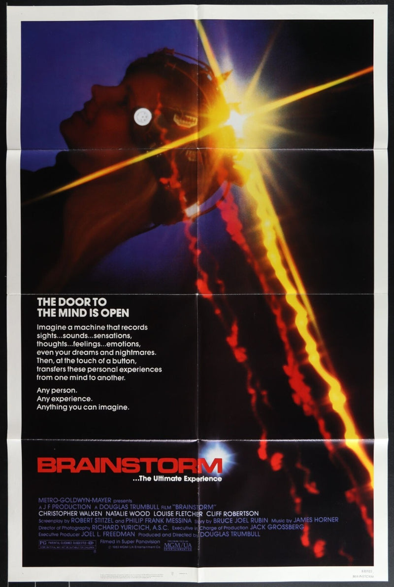 Brainstorm (1983) Original Movie Poster Folded 27x41