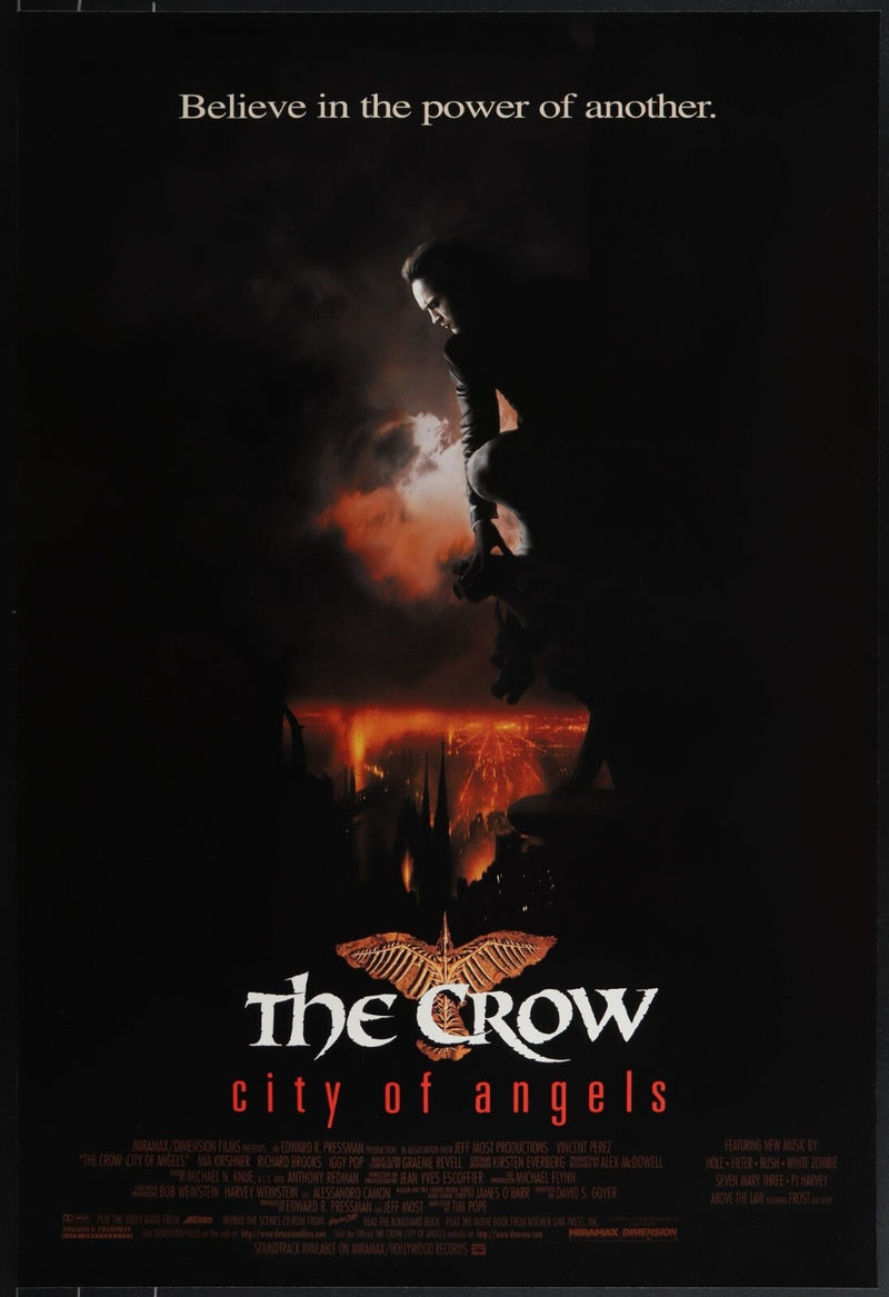 The Crow: City of Angels (1996) Original Movie Poster Rolled 27x40