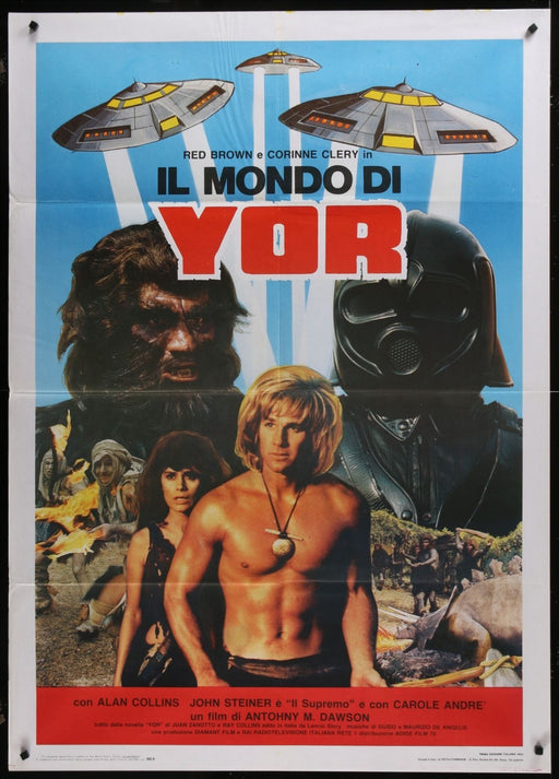 Yor, the Hunter from the Future (1983) Orig. Italian 1P Movie Poster 35x55