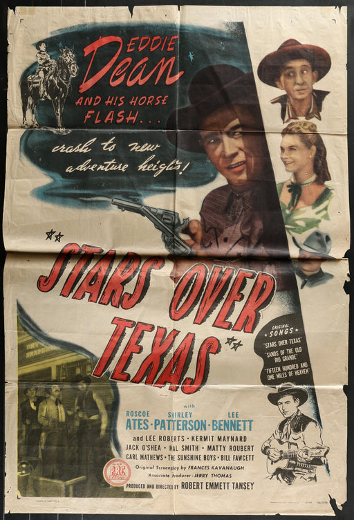 Stars Over Texas (1946) Original Western Movie Poster Folded 27x41