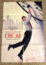 Oscar (1991) Orig. Movie Poster 27x40 Sylvester Stallone Dbl. Sided Folded BP95