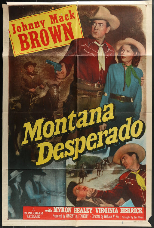 Montana Desperado (1951) Original Western Movie Poster F 27x41