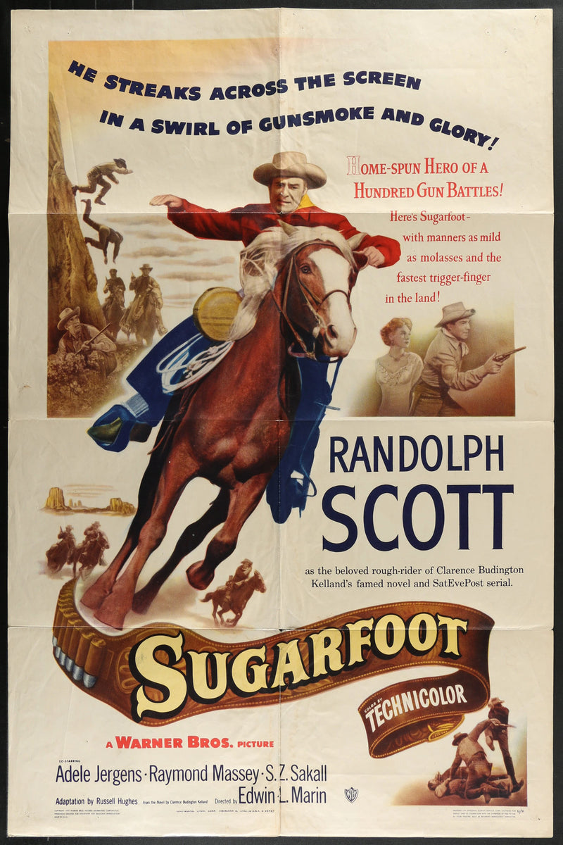 Sugarfoot (1949) Original Movie Poster Folded 27x41