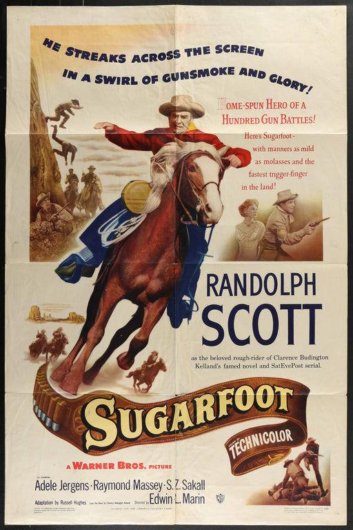 Sugarfoot (1949) Original Movie Poster Folded 27x41
