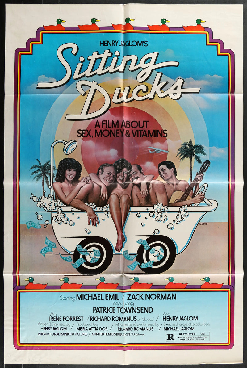 Sitting Ducks (1980) Original Movie Poster Folded 27x41