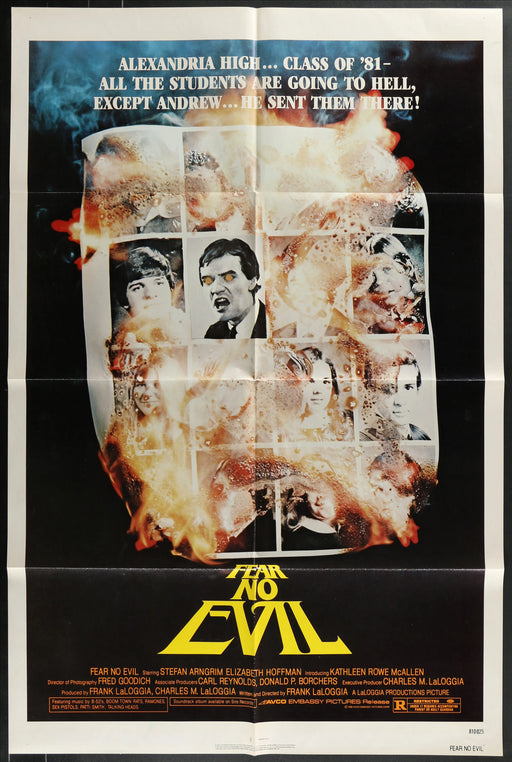 Fear No Evil (1981) Original Movie Poster Folded 27x41