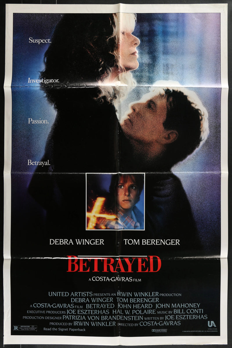 Betrayed (1988) Original Movie Poster Folded 27x41
