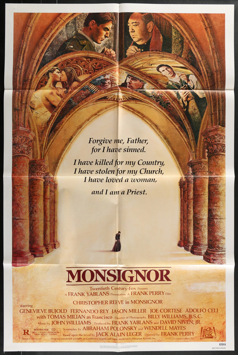 Monsignor (1982) Original Movie Poster Folded 27x41