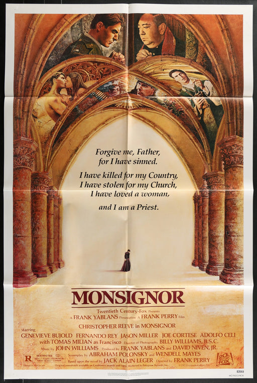 Monsignor (1982) Original Movie Poster Folded 27x41