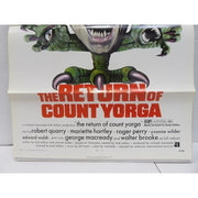 The Return of Count Yorga (1971) Orig. Movie Poster Folded 27x41 Robert Quarry