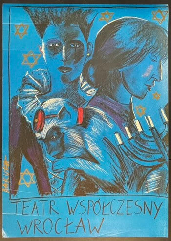 Teatr Współczesny Wrocław (1986) Original Polish Theater Poster 26x37