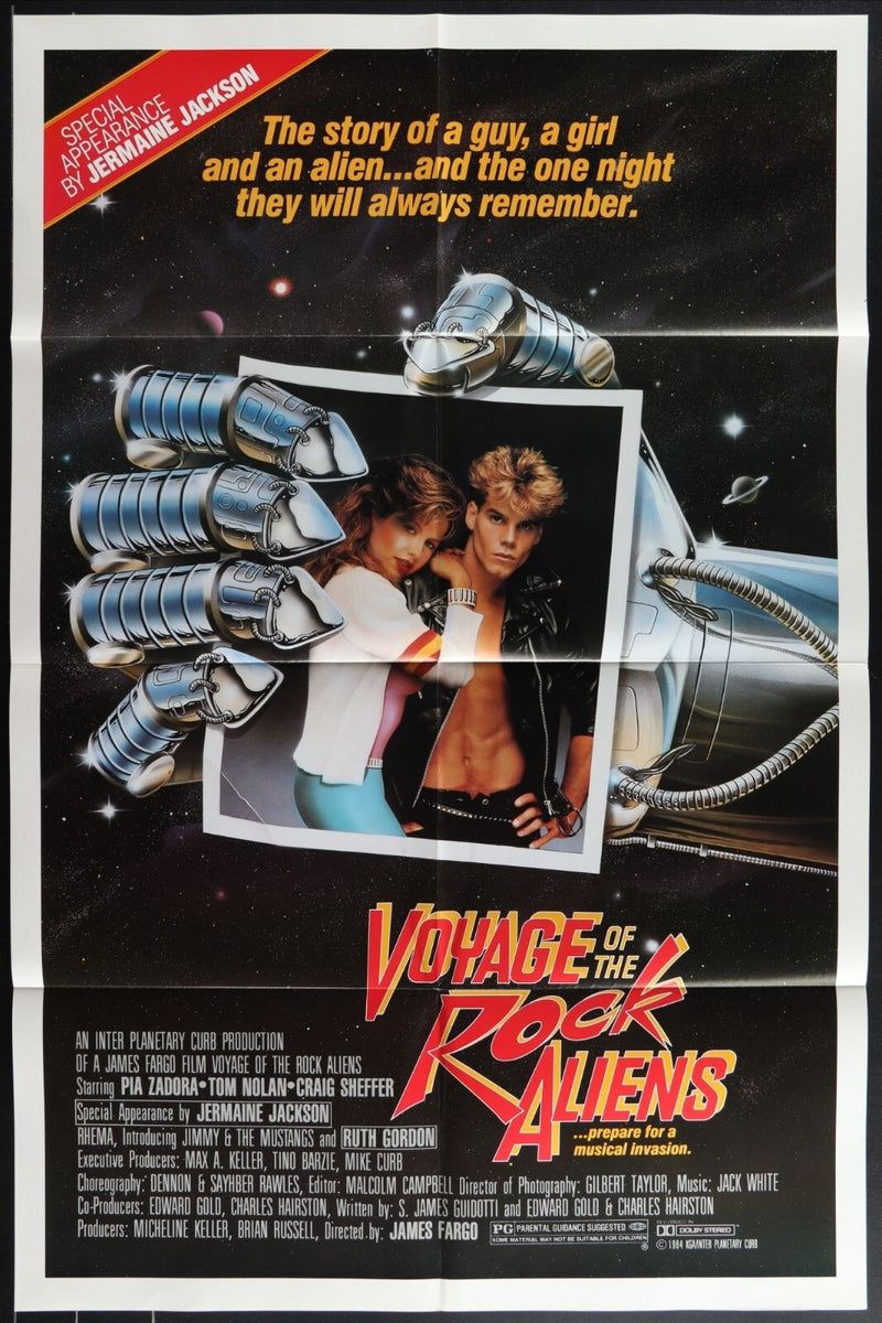 Voyage of the Rock Aliens (1984) Original Movie Poster Folded 27x41