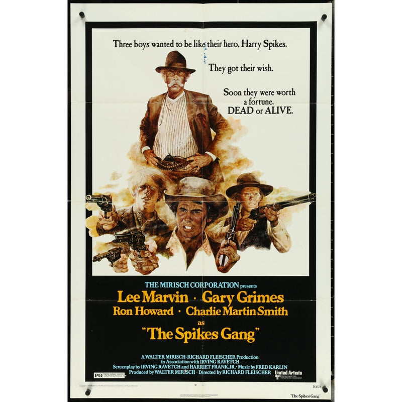 The Spikes Gang (1974) Orig. Movie Poster 27x41 Folded Lee Marvin EM1A60