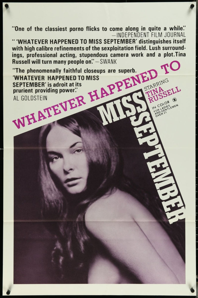Whatever Happened to Miss September? (1973) Original Movie Poster Folded 27x41