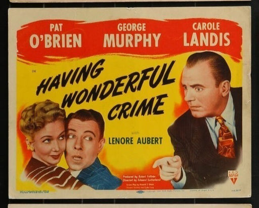 Having Wonderful Crime (1945) Original Lobby Card Movie Poster 11x14