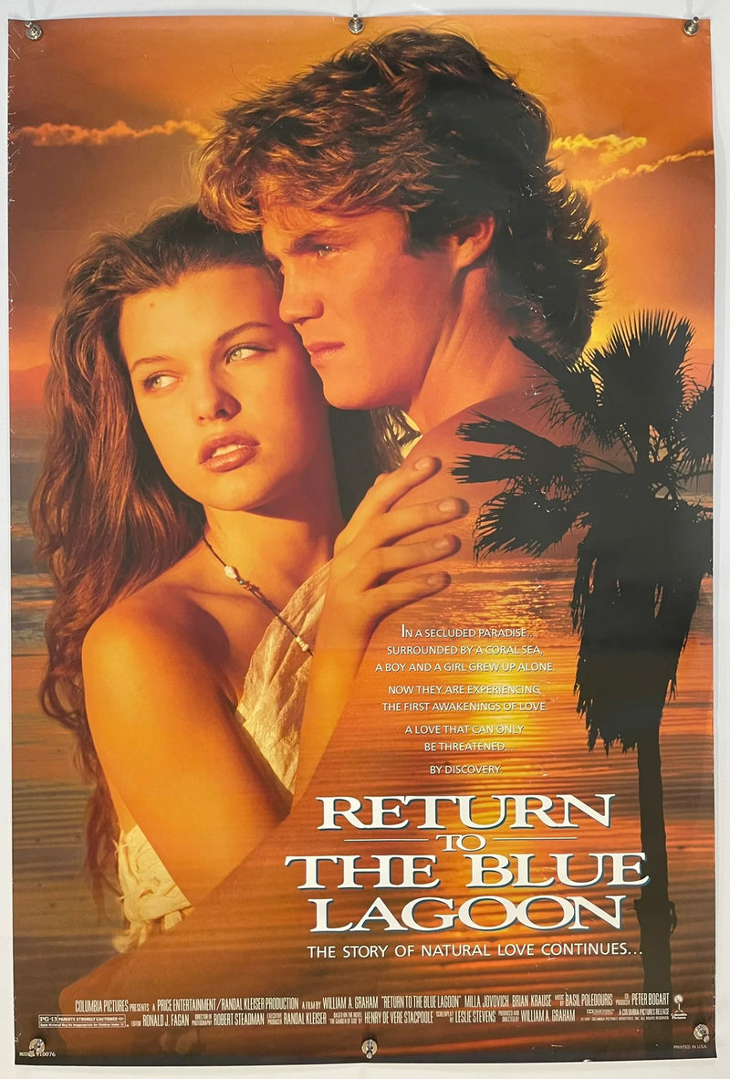Return to the Blue Lagoon (1991) Original Movie Poster 27x40