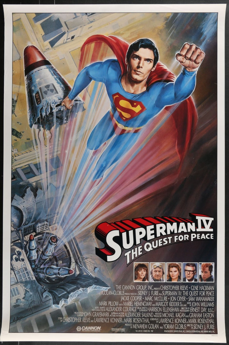 Superman IV: The Quest for Peace (1987) Original Movie Poster Rolled 27x41