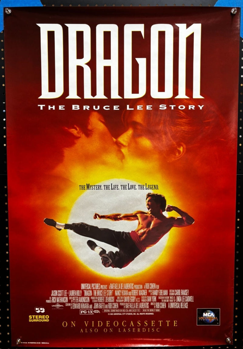 Dragon: The Bruce Lee Story (1993) Home Video Original Rolled Poster 27x40