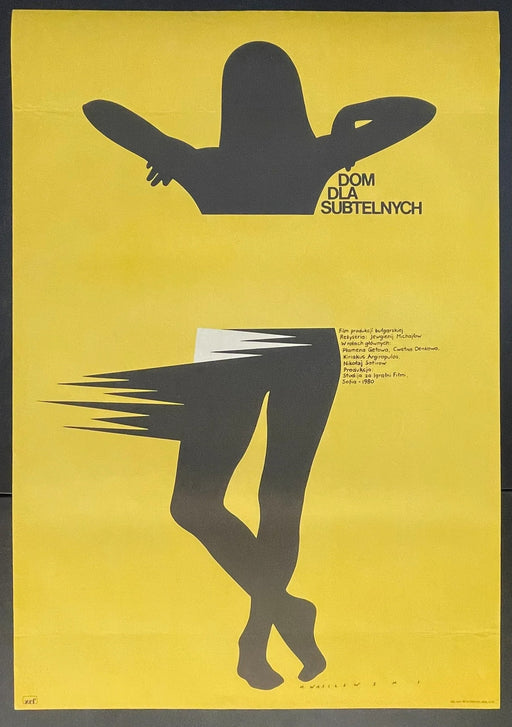Dom dla subtelnych (1980) Original Polish Movie Poster 26x38