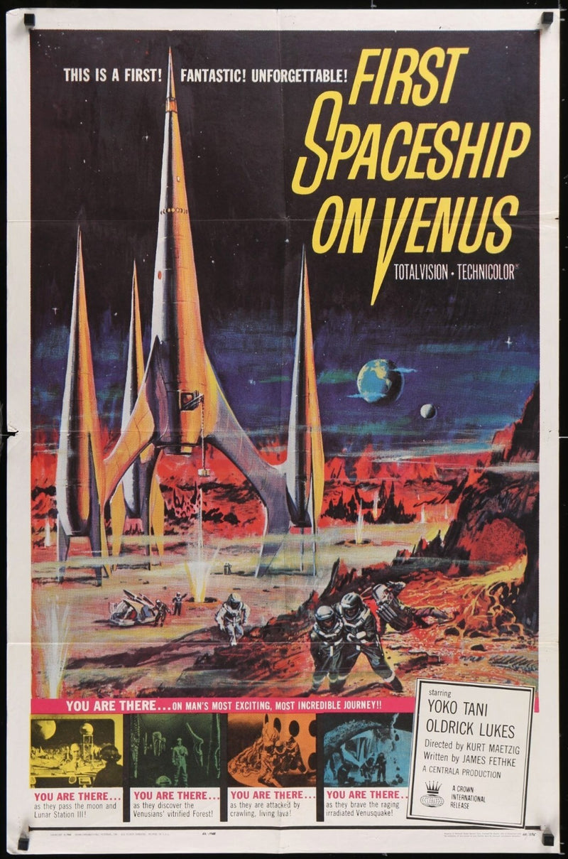 First Spaceship on Venus (1962) Original Movie Poster 27x41