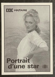 CAC Voltaire – Portrait d’une star (1989) Original Poster 8.25x11.75