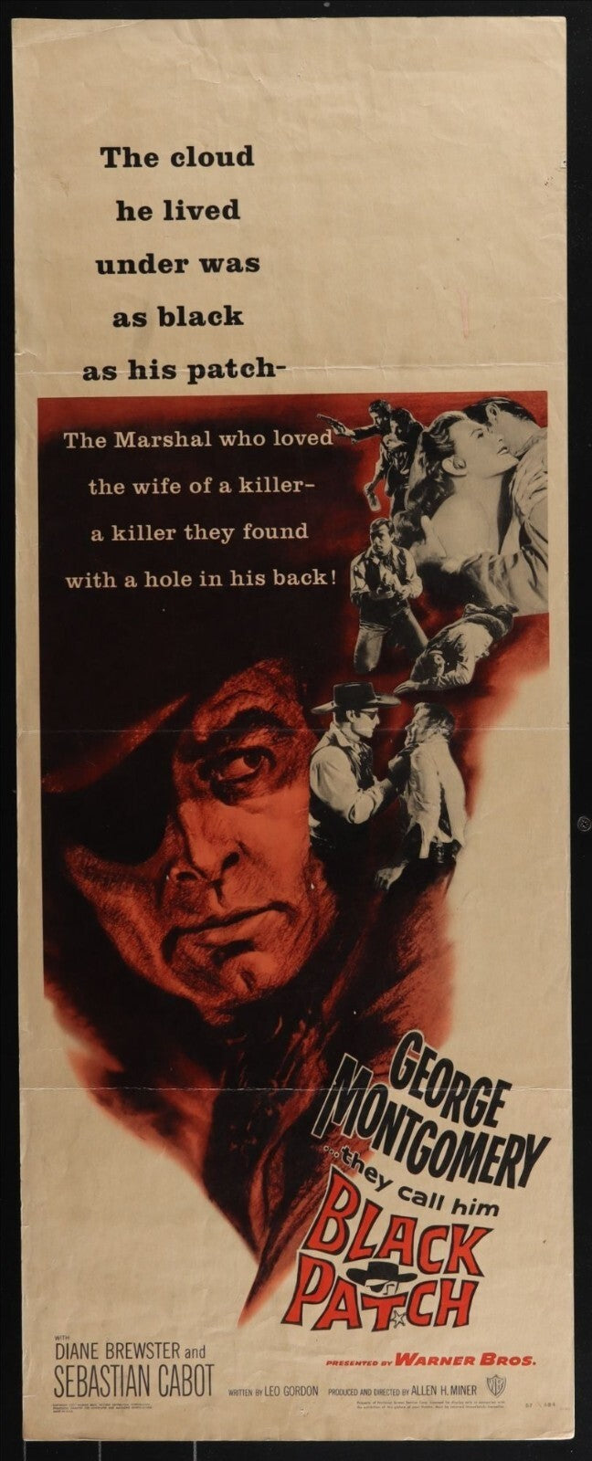 Black Patch (1957) Original Movie Poster 14x36