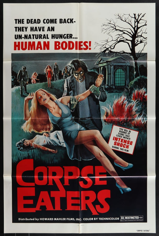 Corpse Eaters (1974) Original Movie Poster Folded 27x41