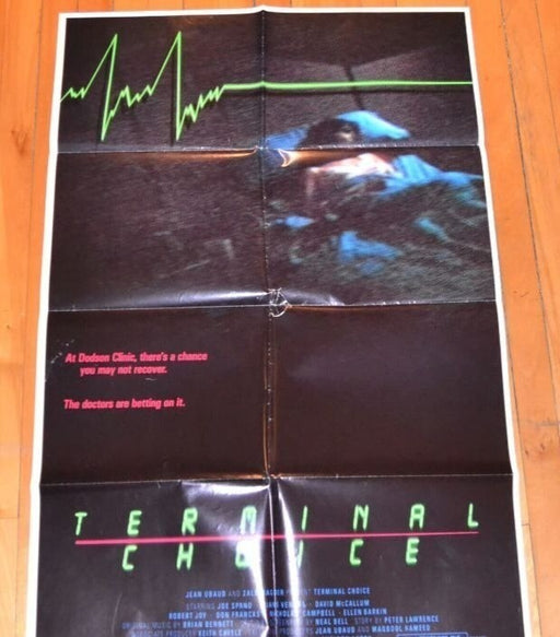 Terminal Choice (1985) Original Movie Poster Folded 27x41