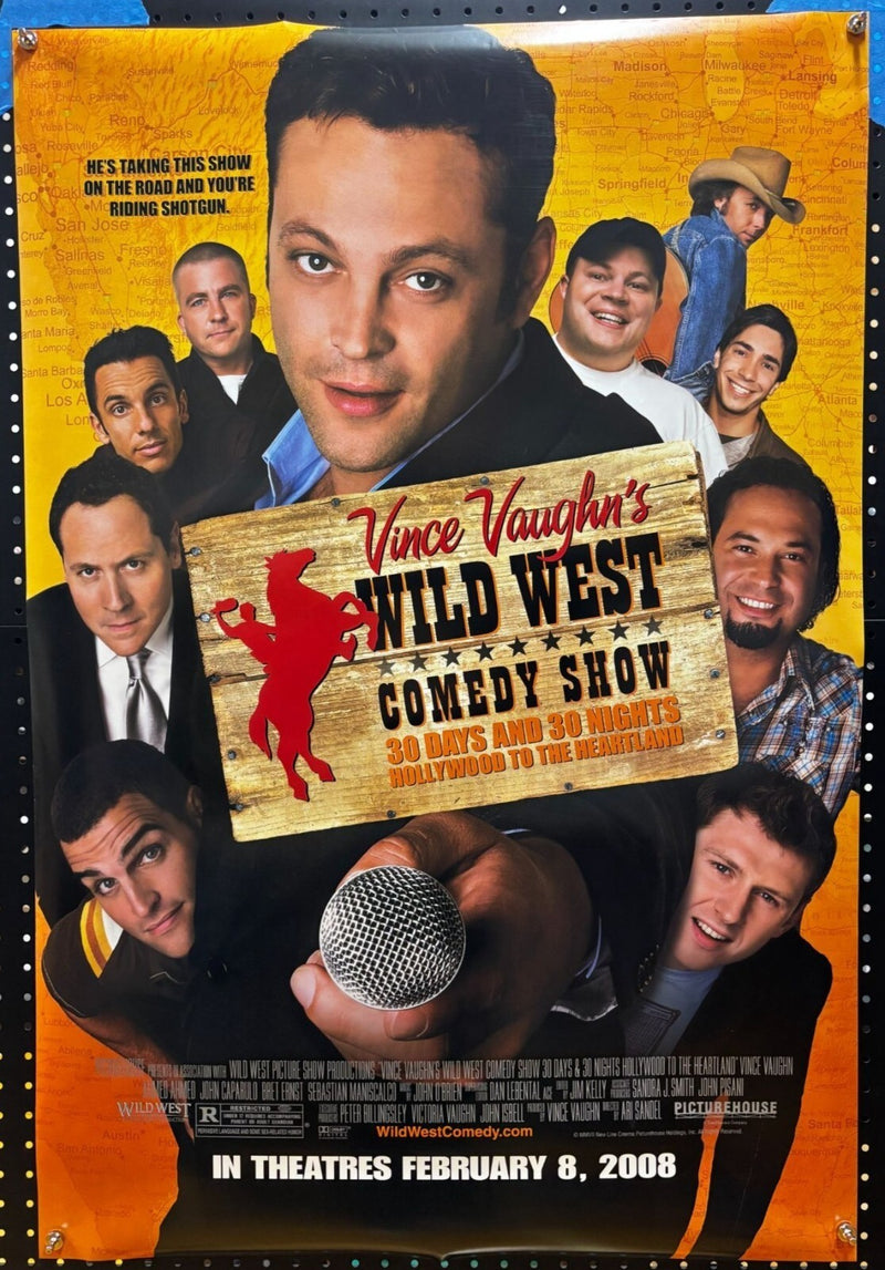 Vince Vaughn's Wild West Comedy Show (2006) Double-Sided, Original Rolled Poster