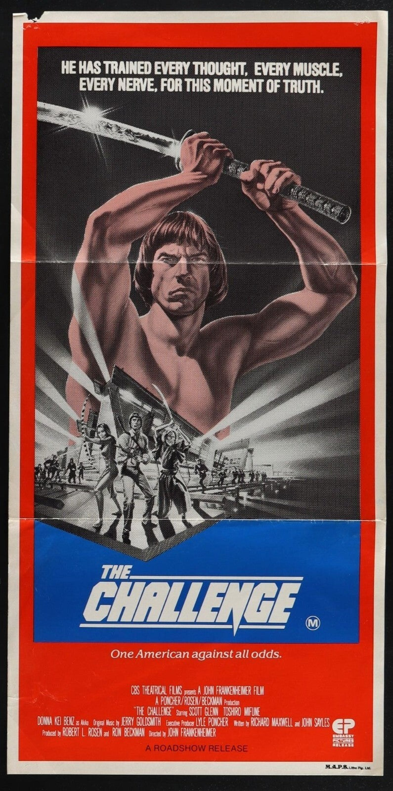 The Challenge (1982) Original Australian Daybill Movie Poster