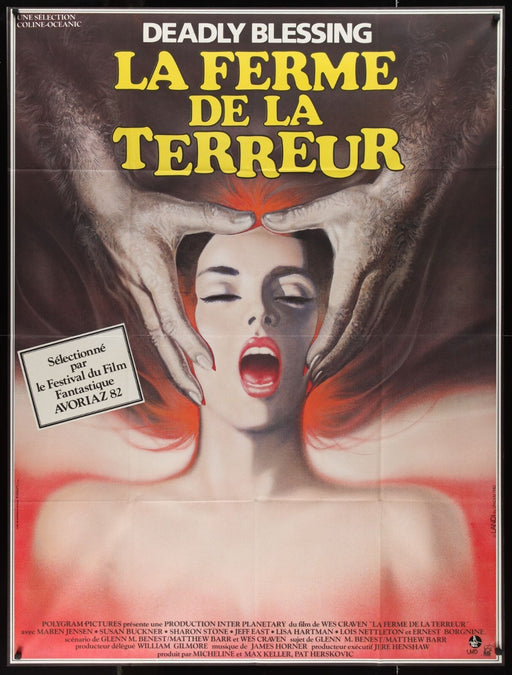 Deadly Blessing (1981) Original French 1P Movie Poster Folded 46 1/4x63