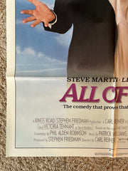 All of Me (1984) Original Movie Poster Steve Martin Folded One-Sheet 27x41 BP55
