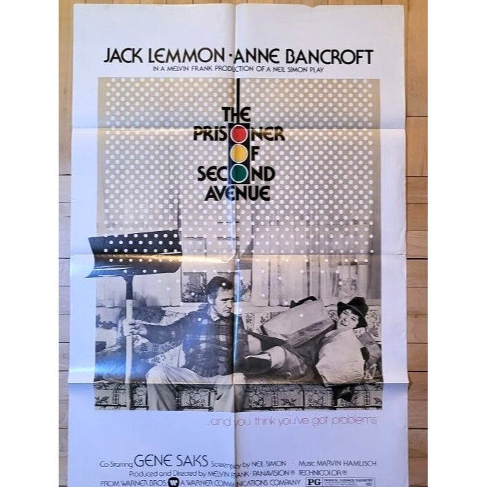 The Prisoner of Second Avenue (1975) Original Movie Poster Folded 27x41