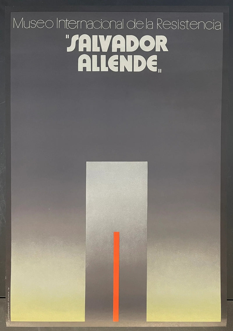 Salvador Allende (1978) Original Museum Poster 26x37