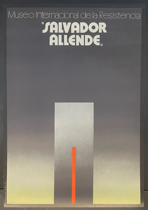 Salvador Allende (1978) Original Museum Poster 26x37