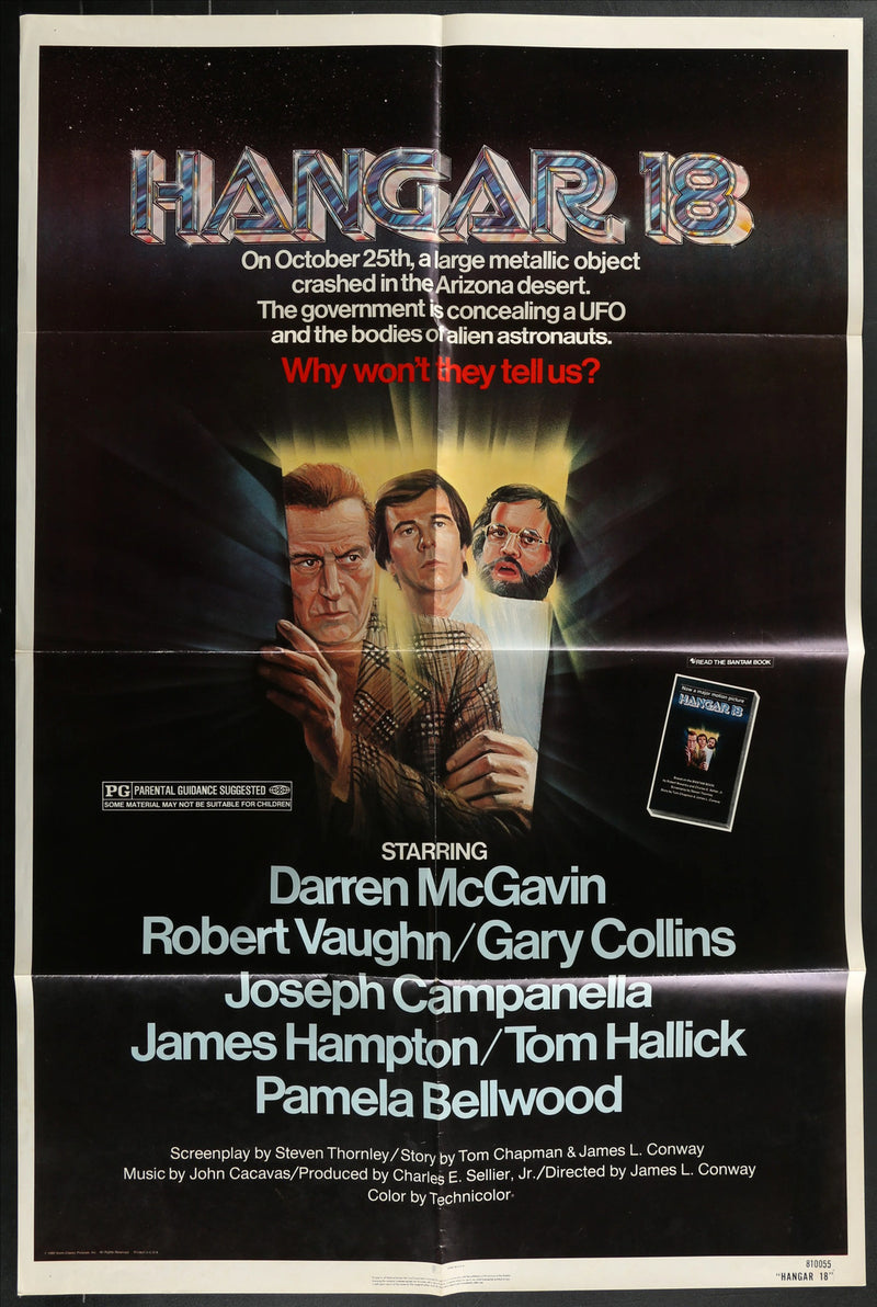 Hangar 18 (1981) Original Movie Poster Folded 27x41